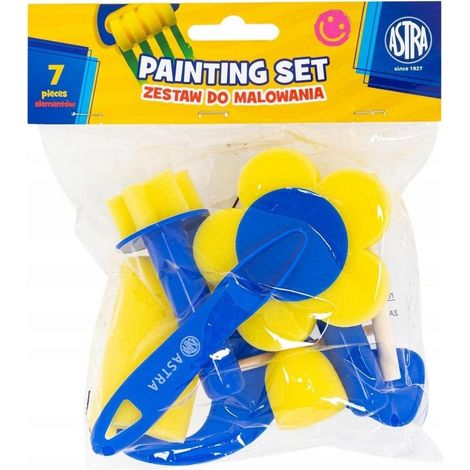 Set di 7 spugne e rulli Astra per dipingere
