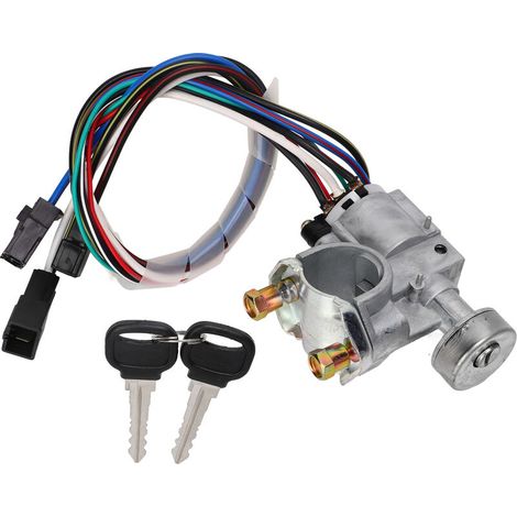 Jeffergarden Commutateur d'allumage UB3976290 Remplacement du cylindre de verrouillage d'allumage pour Mazda B2000 1986 - 1987-DOU
