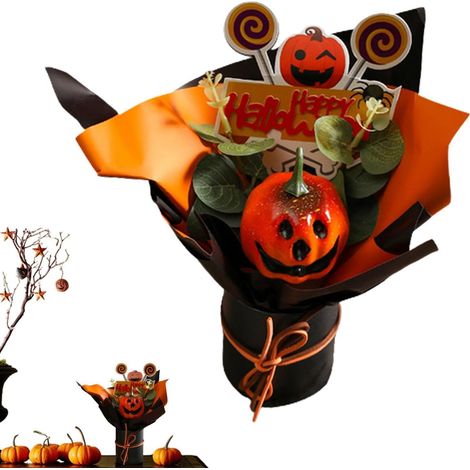 Halloween Kunstblumen  Gruselige Gotische Kunstkürbis-Dekoration  Künstliche Halloween Blumen  Für Herbstzeit Party Vase Wohnzimmerbereich Schlafzimmer Küche Badezimmer Party Und Geisterhaus (1/5)