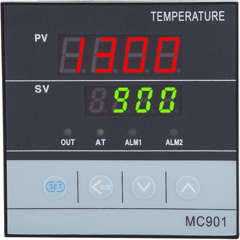 Régulateur de température numérique PID MC901 type K, entrée capteur PT100, sortie relais SSR (1/5)