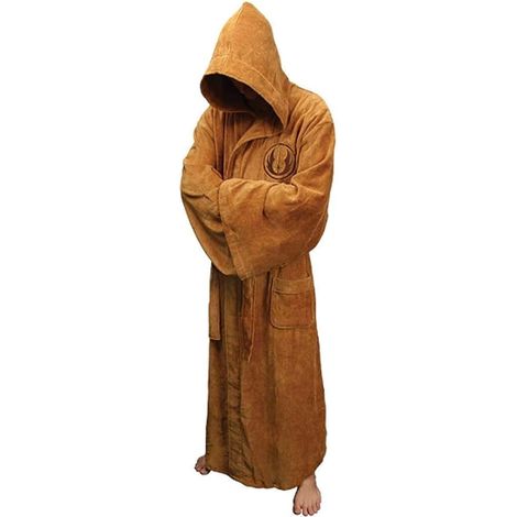 Peignoir Jedi pour adulte avec capuche, en polaire douce et chaude. (1/3)