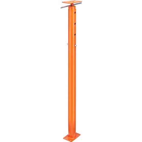 VEVOR Cric de sol de maison,hauteur 53 a 93 pouces,charge maximale 18000 lb,poteau de cric sous-sol,reglable pour mise a niveau,acier telescopique,support de levage,temporaire