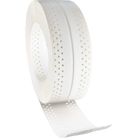 RIGIPS AquaBead Flex PRO Rolle, selbstklebender Kantenschutz, Weiß, 25m x 85mm (1/5)