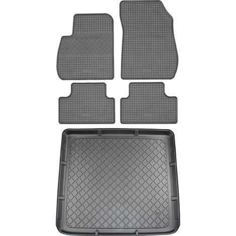 Opel Zafira C Tourer VAN (5 puertas) de 01.2012 a 07.2019 SET - alfombrillas de goma para coche + alfombrilla para maletero