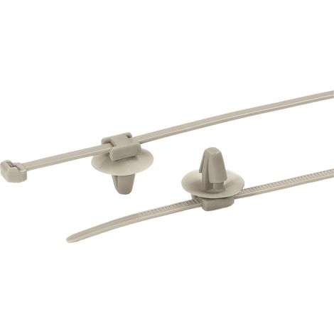 HellermannTyton 156-01091 PT2AP2SFT6.5-PEEK-BGE Kabelbinder 145 mm 3.4 mm Beige  1 St.