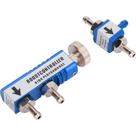 Kit Régulateur de Pression Turbo Manuel 1-30PSI, Aluminium Bleu, Réglable Universel, Compatible Turbo Boost (1/5)