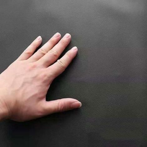 Tablier de cuisine - Imperméable et résistant En cuir - Cuisine et travail - Noir Taille unique (1/2)