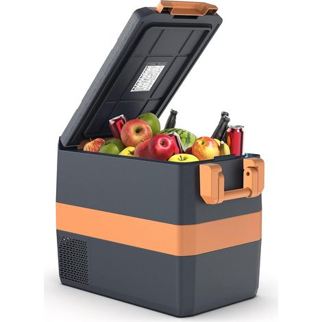 40L Portable Compression Refrigerator Car Refrigerator, 12V/24V and 100-240V, -20°C to 20°C, Digital Fast Refrigeration for Home, Truck, Car and Camping (1/5)