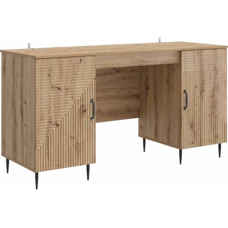 Scrivania con lo scaffale Rovere Artigianale 142,5 x 50 x 75 cm vidaXL