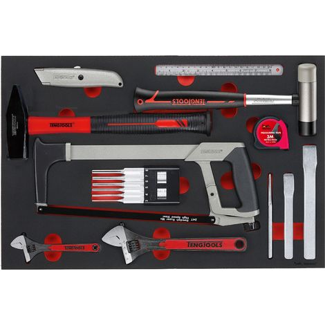 Set d'outils de base Foam4x4 tray 12dlg Teng Tools TTEPS12