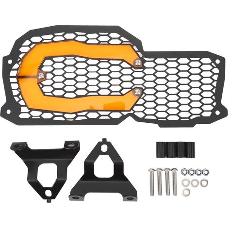 Moderner und langlebiger Scheinwerferschutz aus Edelstahl für Motorräder der Modelle F800GS, F650GS, F700GS und F800R, orange. (1/5)