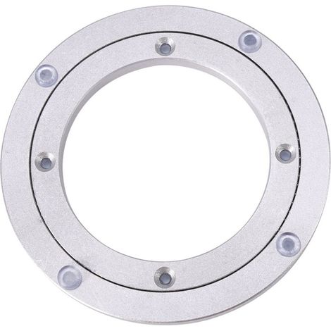 Table à manger ronde de plateau tournant de plaque d'appui tournante résistante d'alliage d'aluminium (1/5)