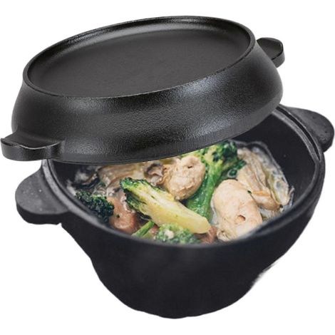 Cocotte en fonte émaillée pour ragoûts, soupes, pains (1/5)