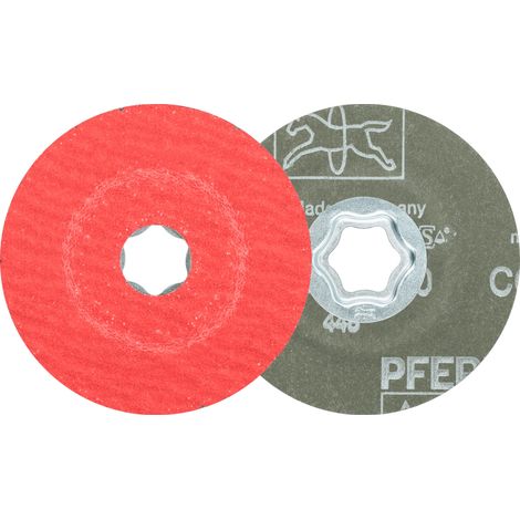 PFERD COMBICLICK Keramikkorn Fiberscheibe Ø 100mm CO-COOL50 für Edelstahl 25 Stk (1/4)