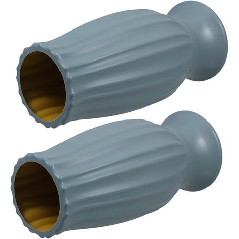 Lot de 2 Vases de Cimetière en Métal Vert Clair, Supports Commémoratifs Résistants aux Intempéries pour Fleurs Artificielles ou Fraîches, Décorations Extérieures pour Tombes (1/5)