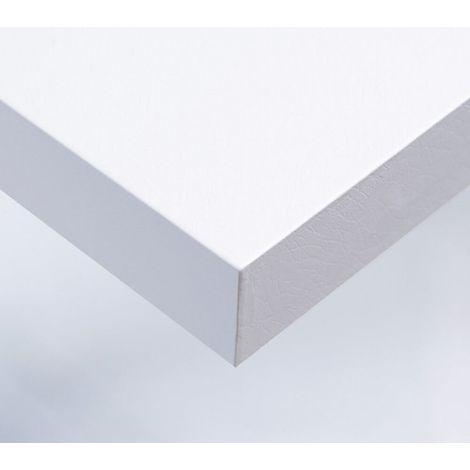 DIMEXACT - Rouleau adhésif effet cuir blanc - 122 cm x 0.5 m - En Rouleau (1/2)
