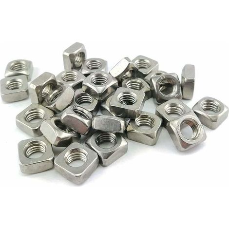 Ecrou Carré DIN 557 Acier Inox (M6) x50 (1/5)