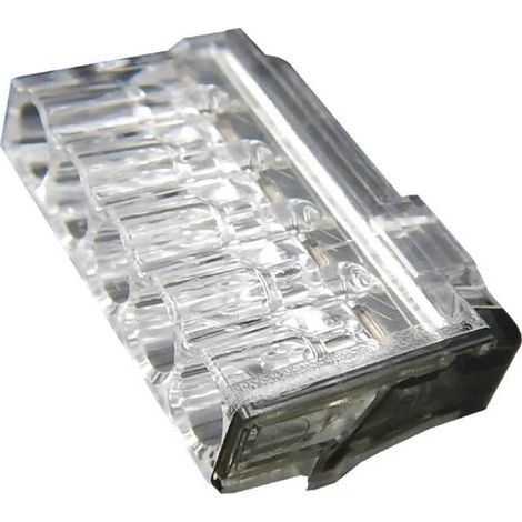 Capri - Bornes SLIM automatique 5 entru00e9es pour fil rigide 2.5mmu00b2 (boite de 100 connecteurs) - 307105