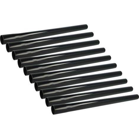 vhbw 10x Tube universale remplacement pour Bosch 2 609 256 F27 pour aspirateur - raccord 32mm, 50cm, noir