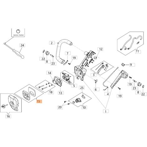 Kit filtro aria ORIGINALE OLEOMAC per motosega modello GSTH 240 50350190