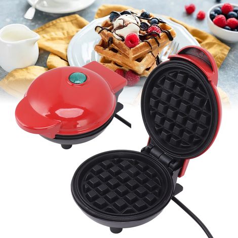 Appareil à sandwichs multifonctionnel, 3 en 1 : sandwichs épais, toasts, gaufres, pain, pain brésilien, 110 V, rouge. (1/5)