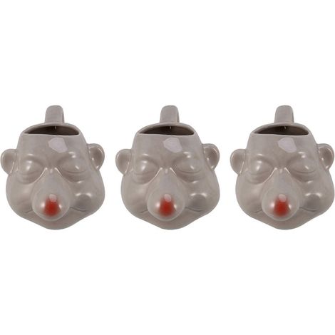 3x cermic big nose œuf divider cartoon œuf yolk separators poignée filtre baking outil support à œufs pour cuisine (1/5)