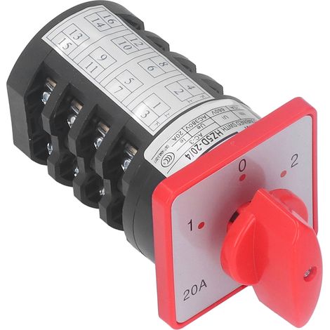 Sélecteur rotatif BERM, 4 sections, 3 positions, 380 V CA (1/5)