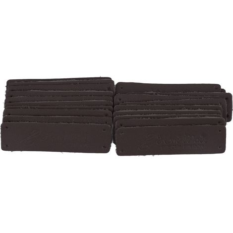 Lot de 20 étiquettes en cuir véritable artisanal, souples et durables, pour bricolage, création DIY, marquage à chaud, café, accessoires de maroquinerie