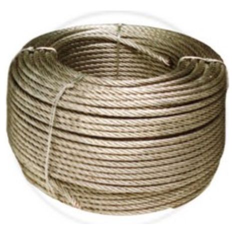 CA ble en acier galvanisA  de 100 mtl avec 18 fils CA ble mA tallique de 2 mm