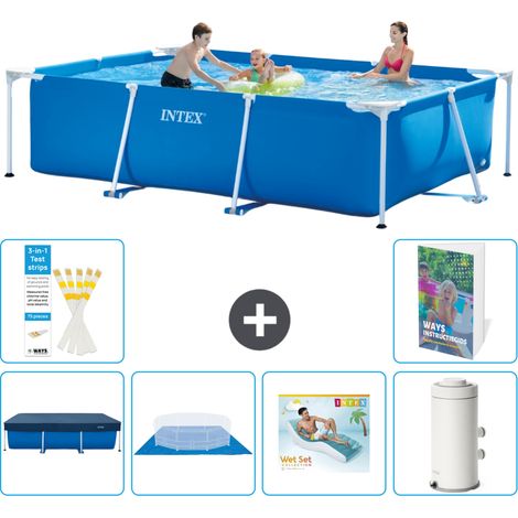 Rechteckiger Frame Pool - 300x200x75 cm - 7-teilig S148