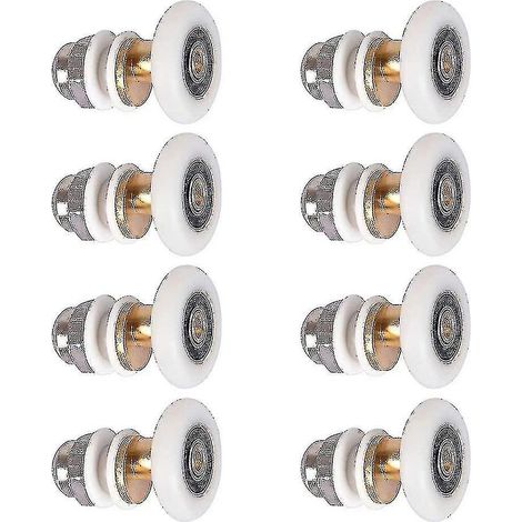 Ersatzrollen für Schiebetüren in der Dusche – 8 Stück, 23 mm