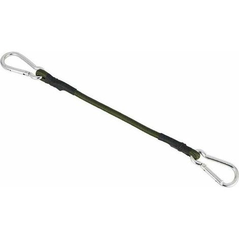 60 cm Zubehörset für Schattensegel - schwarze elastische Spannseile - Sonnenschutz - Befestigung - Montagewerkzeuge, Glas