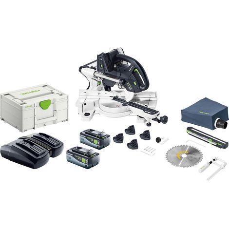 Sega a batteria Festool KAPEX KSC 60 EB Basic 18 V / 36 V 216 mm brushless + 2x batteria 8,0 Ah + caricatore + Systainer