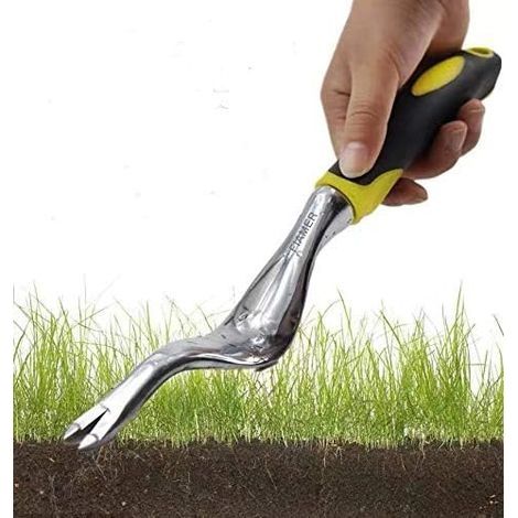 Kit d'outils de Jardinage pour Jardinage en Plein air Motif Fleurs pour enlever Les Mauvaises Herbes 11.8In0.8In Jaune (1/5)