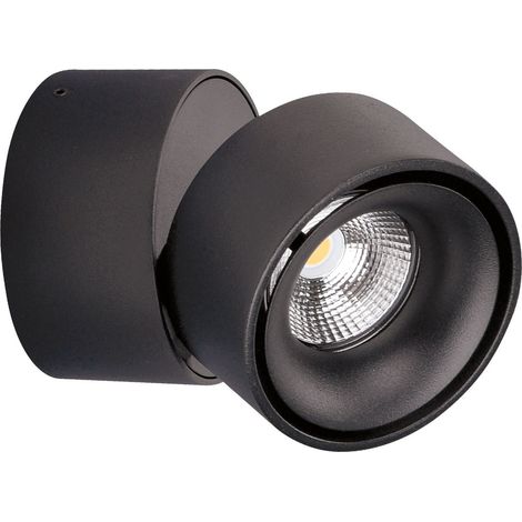 applique ou plafonnier - a led - aric tahiti - 9w - 3000k - noir - aric 50595 (1/4)