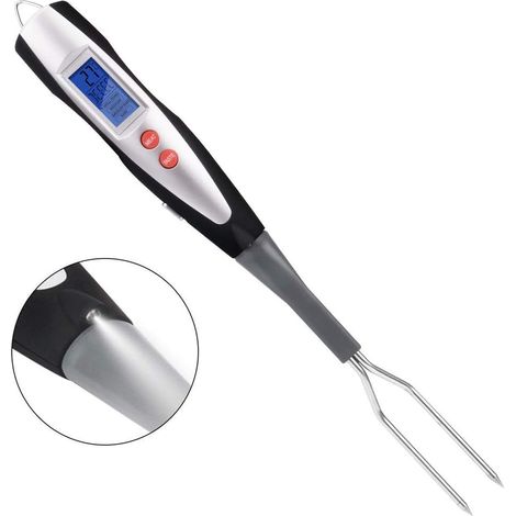 Fourchette thermomètre à viande Fourchette barbecue avec thermomètre Fourchette barbecue numérique Thermomètre Fourchette de cuisso