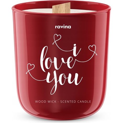 Valentinstagskerze „Ich liebe dich“ – Duftkerze als Geschenk für sie