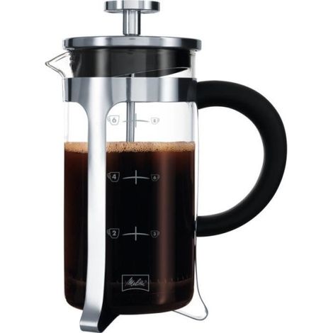 MELITTA Cafetiere a piston Premium en verre et inox 8 tasses (1/2)