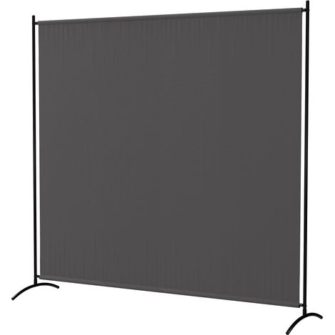 Einteiliger Sichtschutz für den Außenbereich, Raumteiler, 180 cm hoch, UV-Schutz 30+, dunkelgrau (1/5)