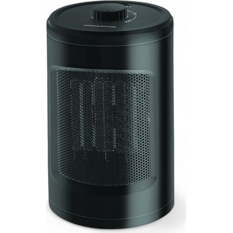 Termoventilatore ceramico 13x13xH23 cm con termostato regolabile 600-1200W