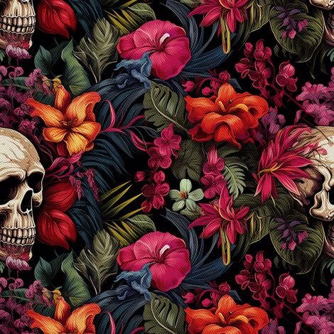 Tela decorativa para exteriores Oxford - Motivo de calavera I DX4759 (1/5)