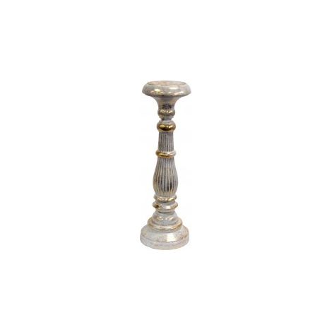 Grand Bougeoir - Or Blanc- Vendu par 1 (1/3)