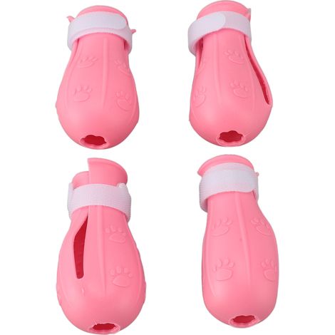 Lot de 4 couvre-pattes en silicone antidérapants pour chats, multifonctionnels, pour la douche, doux et protecteurs pour les pattes. Roseate (1/5)