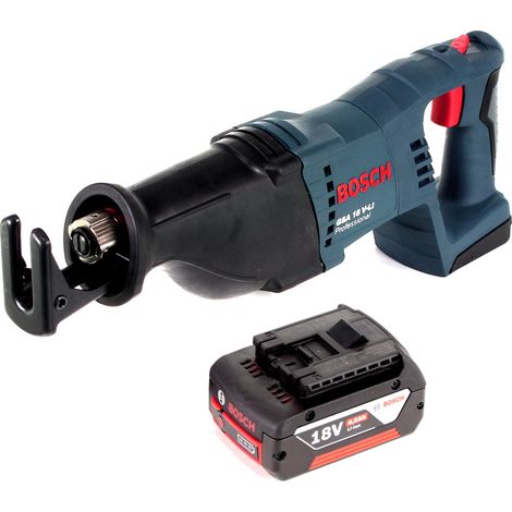 Bosch GSA 18 V-Li Scie sabre sans fil 18V + 1x batterie 4,0Ah - sans chargeur, sans coffret
