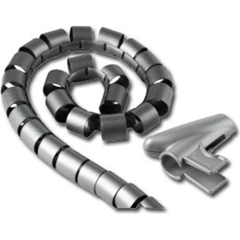Organisateur de Câbles Caniveau Gris 3m x 15mm