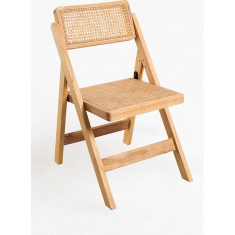 Sillas Plegables - Pack 4 Sillas Plegables Vivo Madera Natural