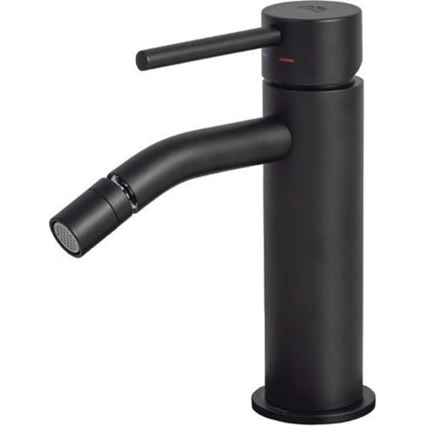 Miscelatore per bidet senza scarico in ottone nero opaco - Paffoni Light (1/5)