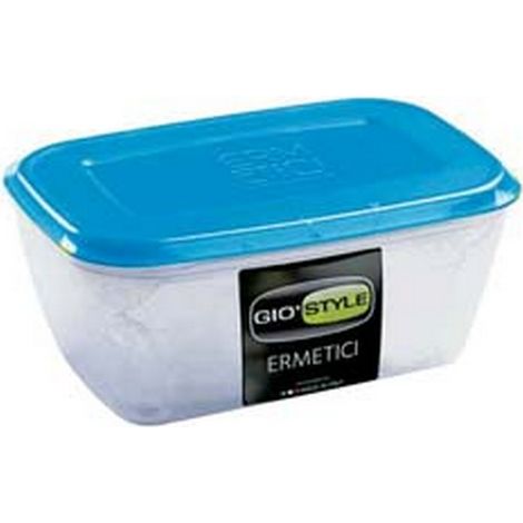 2PZ contenitori ermetici rettangolari alimenti plastica lt6,00 cm34x24x12h