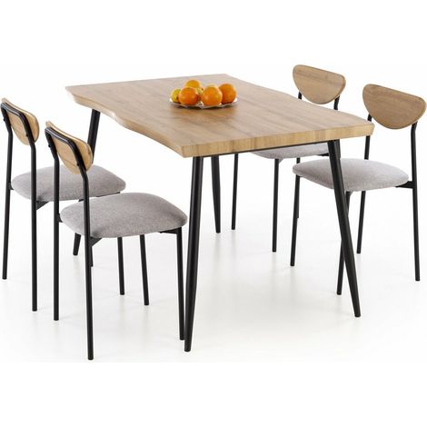 Conjunto de mesas y sillas para comedor Houston 1933 , 75x80x120cm, Diámetro: 0, Número de asientos: 4, Estilo: Contemporary