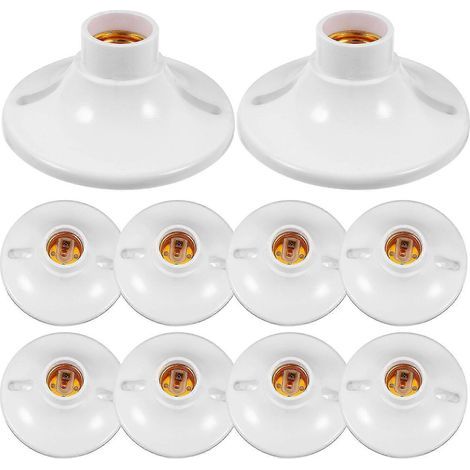 Lot de 10 douilles E27 pour plafonnier, supports de rechange (1/3)